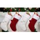 thumbnail image 2 of Paquete de 4 medias navideñas, medias navideñas rojas y blancas con piel sintética de felpa, medias navideñas rústicas para rellenar y colgar decoraciones navideñas para chimeneas, 2 of 3
