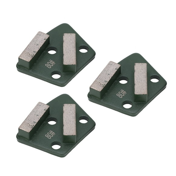 Zapatos de pulido de diamante trapezoidales, 3 piezas Zapatos de pulido de diamante Bloque de pulido de diamante Zapatos de pulido de diamante de hormigón Construcción robusta NikouMX herramienta