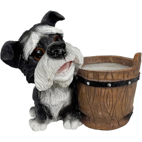 Cute Dog Flower Pot Decoration, Decorative Planter Accessories for Indoor and Outdoor Plants, Creative Garden Ornaments, Stylish Home and Office Accents