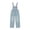 Blue, variant on Girls Denim Dungarees Pants Vintage Washed Jean Jumpsuit Bib Overalls Front Button Wide Leg Long Pants High Waist Baggy Jeans