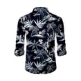 thumbnail image 4 of Hawaiian Mens Shirts Long Sleeve Button Down Aloha Shirt Tropical Summer Beach Shirts, 4 of 4
