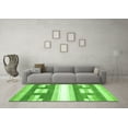 thumbnail image 3 of Ahgly Company Indoor Rectangle Abstract Green Modern Area Rugs, 6' x 9', 3 of 4