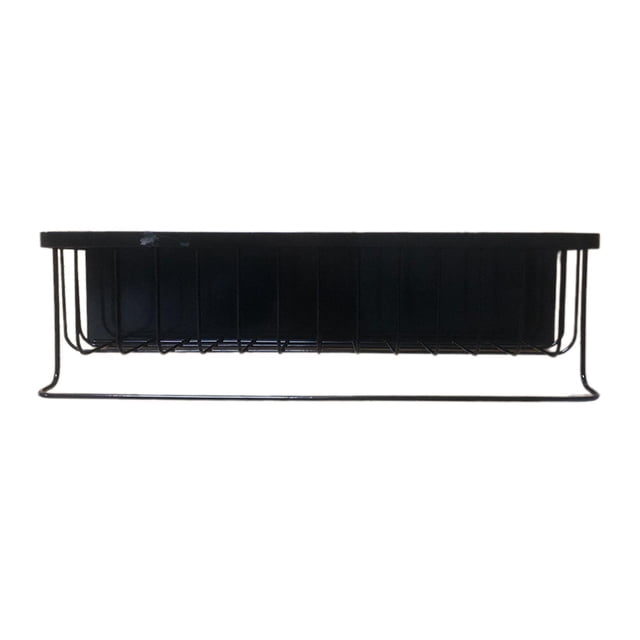 Flynix Fridge Bathroom Organizer Container Towel Holder Space Saving Storage Holder for Black