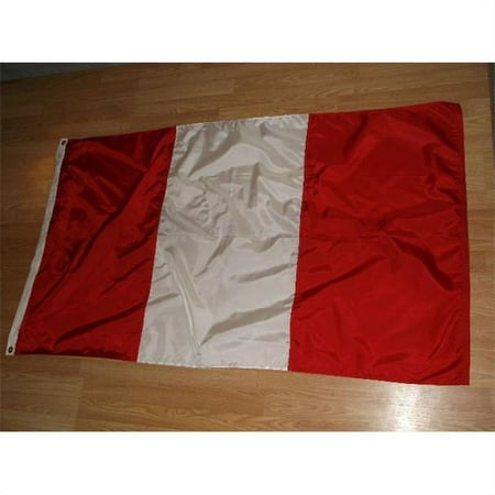 Annin Flagmakers 196663 3 ft. x 5 ft. Nyl-Glo Peru Civil Flag
