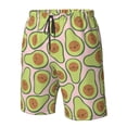 thumbnail image 5 of Kdxio Cute Avocado Pattern Mens Casual Shorts - Drawstring Summer Beach Sports Shorts for Men, 5 of 9