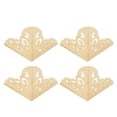thumbnail image 1 of 4 Pack Furniture Corner Protector, Metal Edge  Furniture Bumpers  Jewelry Box Guard Edge Cover, 1 of 8