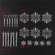 thumbnail image 5 of Advancent 24 Pieces Christmas Snowflake Pendant Hanging Acrylic Gift DIY Hole Supplies Icicles Decorating Small Ornament Artesanía, 5 of 6