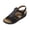 Black, variant on Women's Rhinestone Wedge Sandals, Open Toe T-Strap Sandals, Decorative Accents Slingback Platform Shoes Beige