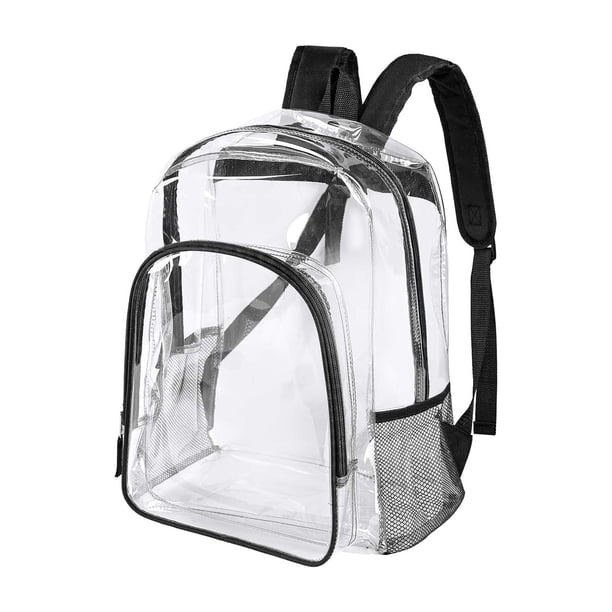 Mochila transparente resistente de plástico transparente para la escuela, el trabajo, los conciertos y la universidad