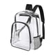 thumbnail image 1 of Mochila transparente resistente de plástico transparente para la escuela, el trabajo, los conciertos y la universidad, 1 of 6