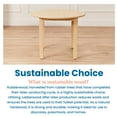 thumbnail image 5 of ECR4Kids 30in x 30in Round Hardwood Table with 22in Legs, Childrens Furniture, Antique White, 5 of 9