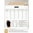 thumbnail image 6 of Chase Secret Women Crewneck Tops Waffle Knit Long Sleeve Shirts Casual Loose Solid Color Tunic Tops Lightweight Pullover, 6 of 6