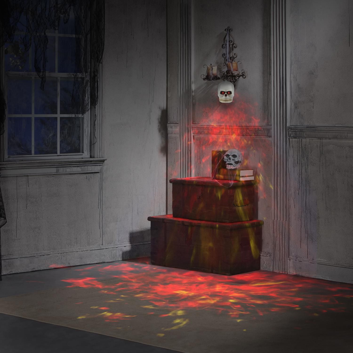 Gemmy LightShow® Projection FireBlaze™ Hanging Skull