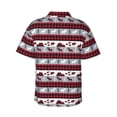 thumbnail image 3 of Balery Buffalo Plaid Forest Print Men's Hawaiian Shirts Short Sleeve Beach Shirt Relaxed Fit Vacation Button Down Shirts-XX-Large, 3 of 9