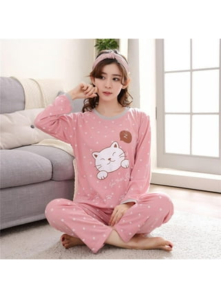Color Profit Girl's Cute Cats Pajama Sets