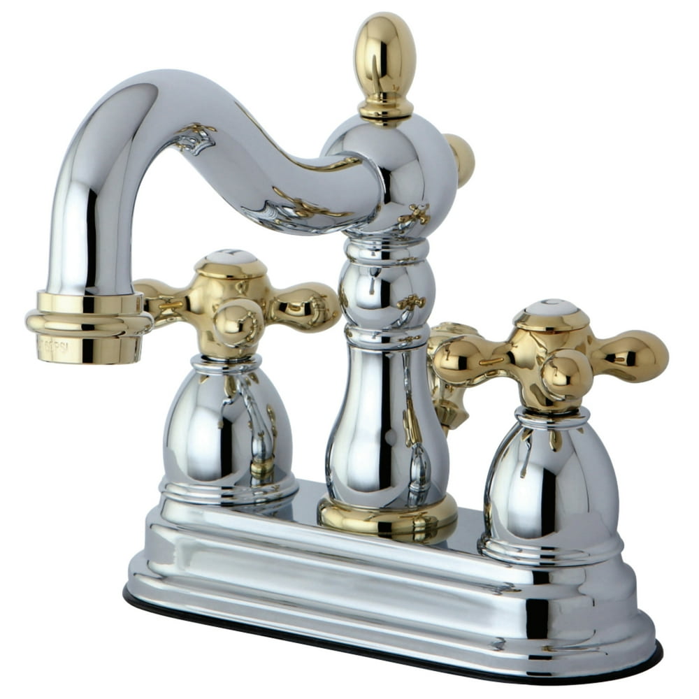Kingston Brass KB1604AX 4Inch Centerset Lavatory Faucet, Polished
