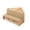 Natural Wood/Beige, variant on Corner Literacy Nook - Key Lime