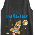 thumbnail image 3 of Pete The Cat - Imagine Space Rocket - Women's Racerback Tank Top, 3 of 6