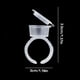 thumbnail image 4 of Palillo y aseo del tatuaje del tatuaje Tatuaje Tinta taza de pegamento taza de plástico Nail Art Anillos Maquillaje Pigmento Soporte claro con tapa de la tapa 50 piezas AweSitey CE001454-00, 4 of 7