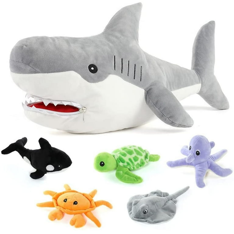 Giant great white shark stuffed animal online