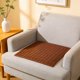 thumbnail image 4 of Cojín de asiento tejido de bambú natural – Almohadilla transpirable y fresca para sofá, silla de comedor, oficina, asiento de coche – Alfombrilla antideslizante con diseño de rejilla para faci, 4 of 6