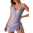 thumbnail image 1 of Traje de baño de una pieza para mujer Trajes de baño fluidos Falda con control de barriga Trajes de baño, 1 of 4