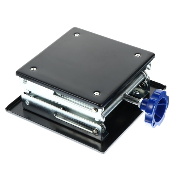 OUNONA Manual Laboratory Lift Platform Stand, Stainless Steel Black Folding Experiment Support, 1Pc Lab Equipment