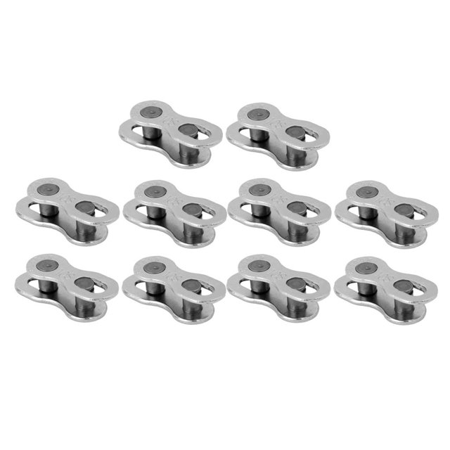 10 Pares Reutilizables de material acero, Plata, Reutilizables, Acoplamiento , de Eslabones de Cadena 10S shamjiam Conector de cadenas para bicicleta