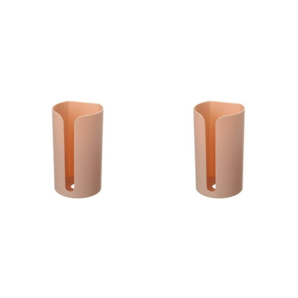 Matsuzay Bolsa de basura de plástico, estante de almacenamiento, caja de bolsas de basura montada en la pared, contenedor, dispensador de Type1 NO1