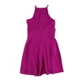 thumbnail image 2 of bar III Robe Trapèze à Taille Nouée pour Femmes, Rose, Grand, 2 of 2
