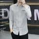 thumbnail image 2 of Ropa formal de negocios de manga larga para oficina, camisa y blusa para hombre, vestido de verano con botones, moda 2024, blusa informal de diseñador para hombre, 2 of 5