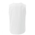 thumbnail image 4 of Sakmal Tank Tops for Men White White Notch Neck with Pockets Camisole Solid Drawstring Mens Sleeveless Tee Shirts, 4 of 4