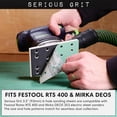 thumbnail image 2 of Hojas de lijado Serious Grit 80, 80 x 133 mm, 14 orificios, 50 unidades, 2 of 5