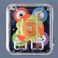 thumbnail image 3 of Coche de dibujos animados Toy Funny Gear, autobús transparente, resistente a caídas para niños, 3 of 5