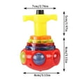 thumbnail image 2 of Colorful Light Up Spinning Top Toy for Kids, Durable LED Flashing Spin Top with Easy Pull String, Fun Educational Gift, 2 of 2
