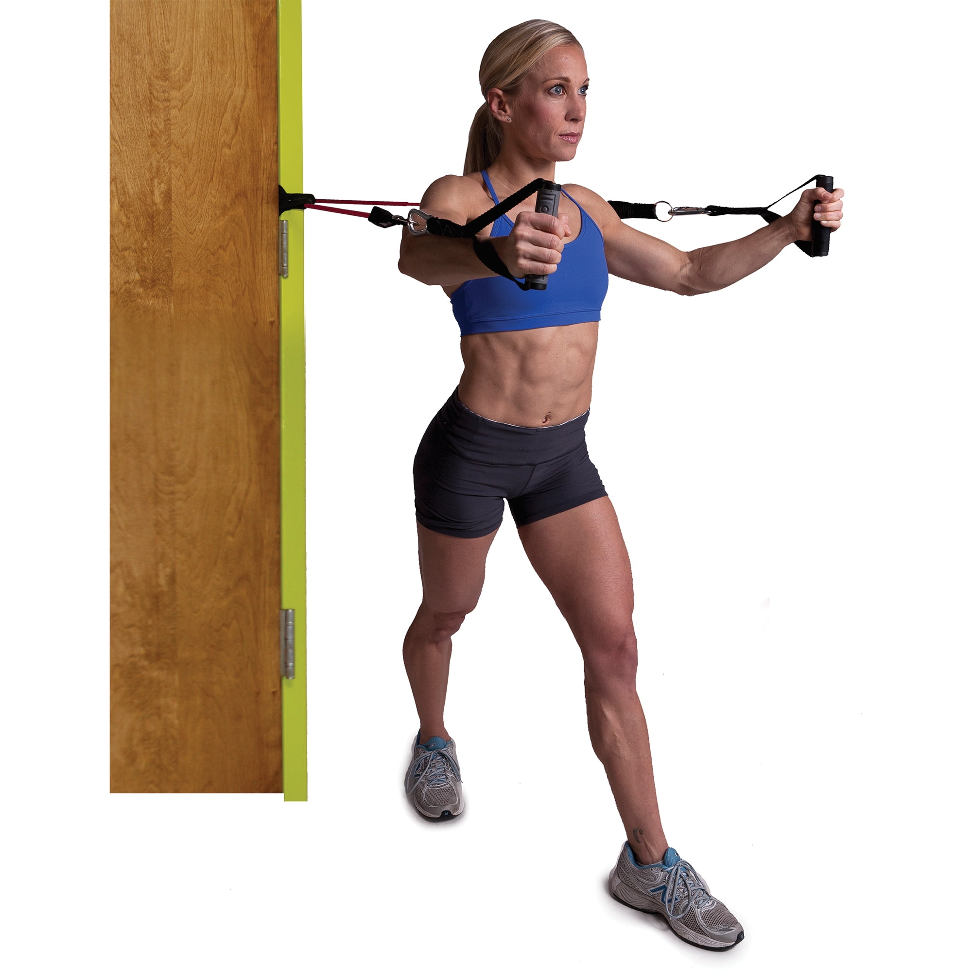 GoFit Door Anchor for Resistance Bands and Tubes, Heavy-Duty Nylon with Stopper
