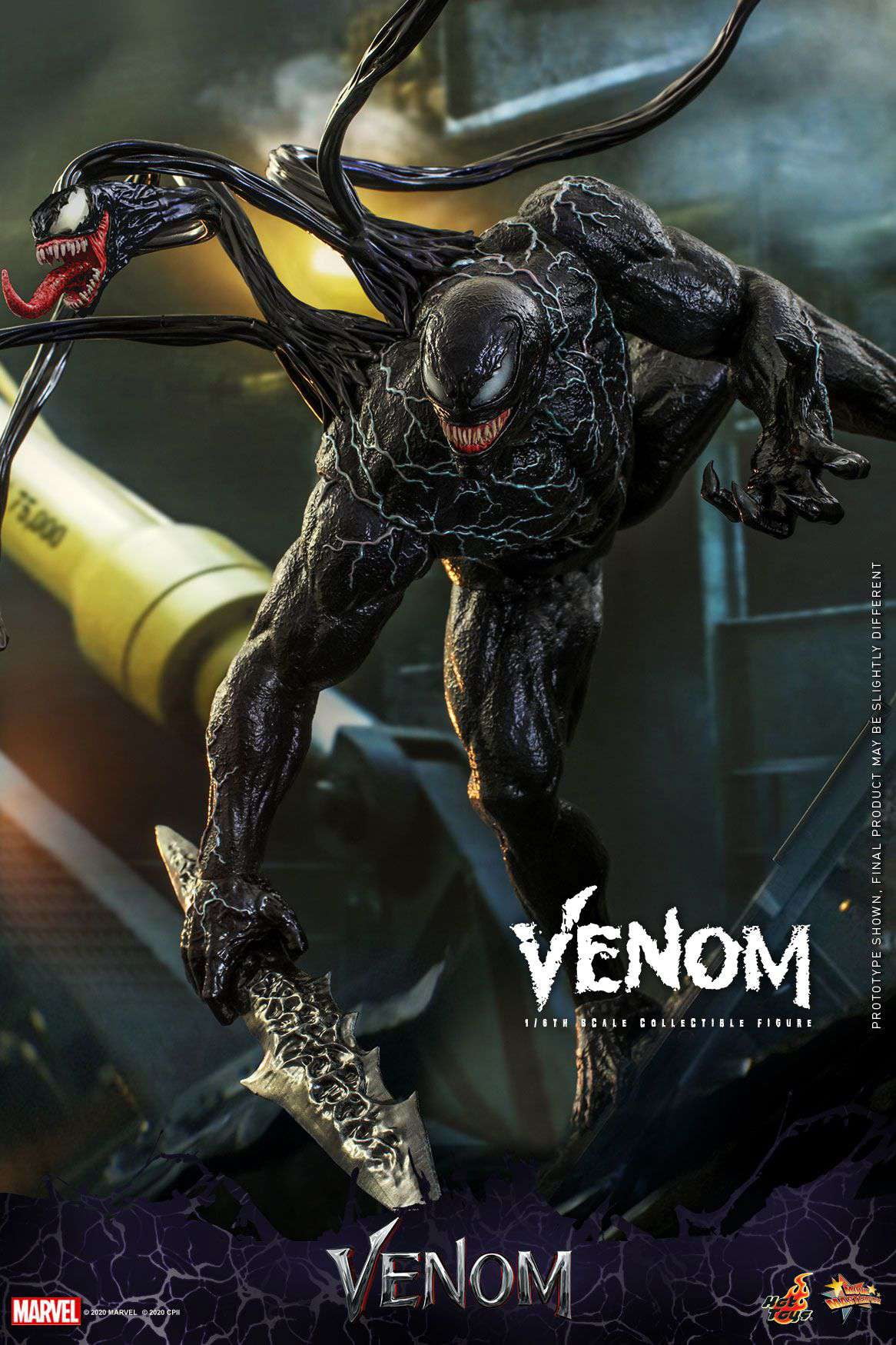 Hot Toys Marvel Collectible Venom Action Figures, Vinyl, 14.96"