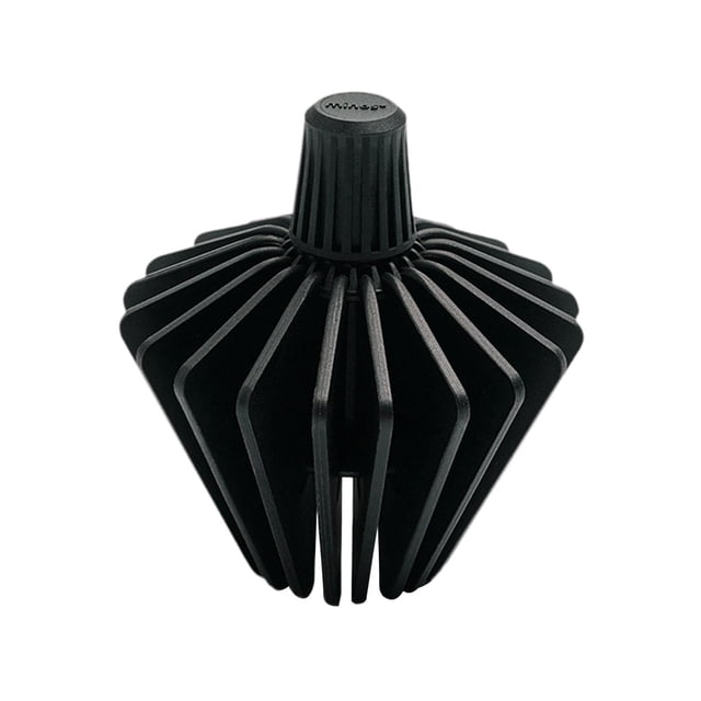 Cono de presionamiento de filtro de café, ángulo ajustable 36 degree -60 degree, fácil limpieza, accesorios de café, retención de forma de filtro de café ligero Negro