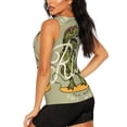 thumbnail image 3 of Fotbe Dinosaur Blusas Sin Mangas para Mujer – Estilo Casual, Corte Suelto, Slim-Fit, Cuello Redondo Deportivo, Tops de Verano para Gimnasio y Yoga-Medium, 3 of 7