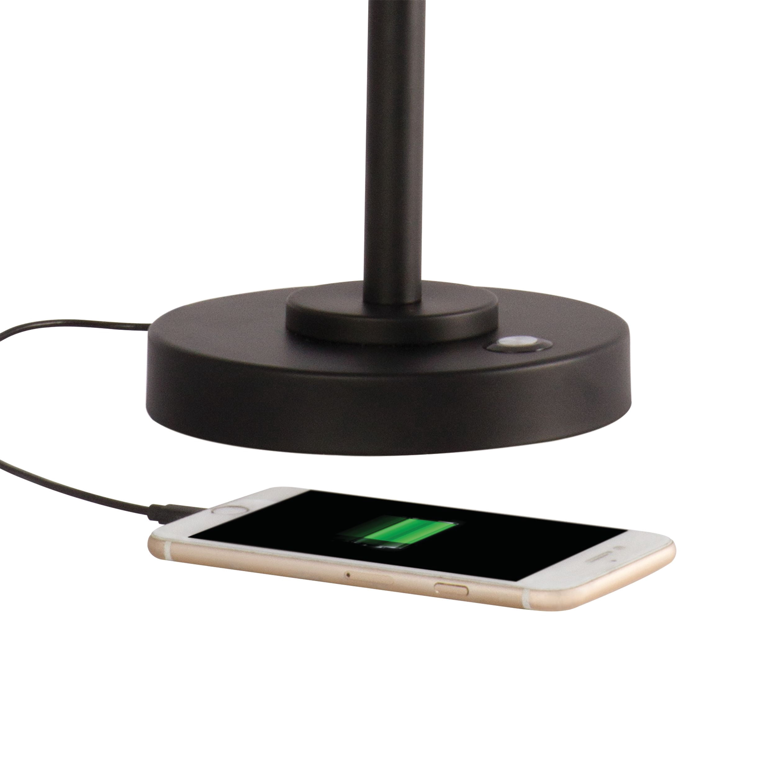 OttLite Balance LED Desk Lamp, Black Metal