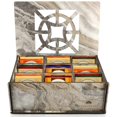 thumbnail image 1 of Caja organizadora de té RoyalHouse de madera MDF de primera calidad, gris, 1 of 6