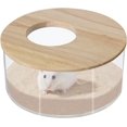 thumbnail image 1 of Hamster Sand Bath Box Large, Transparent Acrylic Sand Bath Container & Hamster Bathroom, House and Accessories for Hamsters Gerbils Lemming…, 1 of 5