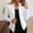 White, variant on Labakihah Coats For Women Women Fashion Casual Solid Long Sleeve Open Front Notched Collar Suit Cardigan Office Ladies Jacket Coat Black L