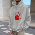 thumbnail image 2 of VBARHMQRT Chandail en Molleton Uni Mode Ample Décontracté pour Hommes, 2 of 4