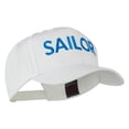 thumbnail image 5 of Sailor Embroidered Cap - White OSFM, 5 of 5