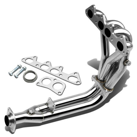 For 1994 to 1997 Honda Accord / Acura CL 4 -2 -1 Stainless Steel Exhaust Header (Chrome) - 5th Gen F22 4CYL CD 95 96