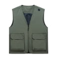 thumbnail image 3 of Chiccall Mens Summer Fishing Vests with Mesh Lining Lightweight Outdoor Breathable Wicking Travel Work Zip Up Cargo Jacket with Inner Pockets, 3 of 5