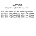 thumbnail image 2 of Transit Auto Rear Disc Brake Caliper Coated Rotors and Ceramic Pads Kit for Car Ford Transit-250 Transit-150 Transit-350 HD with 5 Lug Wheels KCG-100044C, 2 of 11