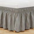 thumbnail image 3 of 15'' Drop Elastic Polyester Bed Skirt Ruffle Easy Fit Spread Cover Valance (Twin), 3 of 8