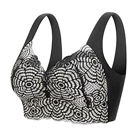 HCURIBAD Wireless Bras Clearance! Women s Underwear Sexy Lace Beauty Thin Tank Type Bra Push up Bra  Backless Bra  Bras for Women Clear L